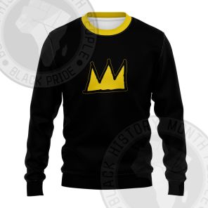 African Americans The Arts Basquiat Crown Sweatshirt