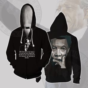 Nelson Mandela Get Rid Of Shackles Cosplay Zip Up Hoodie