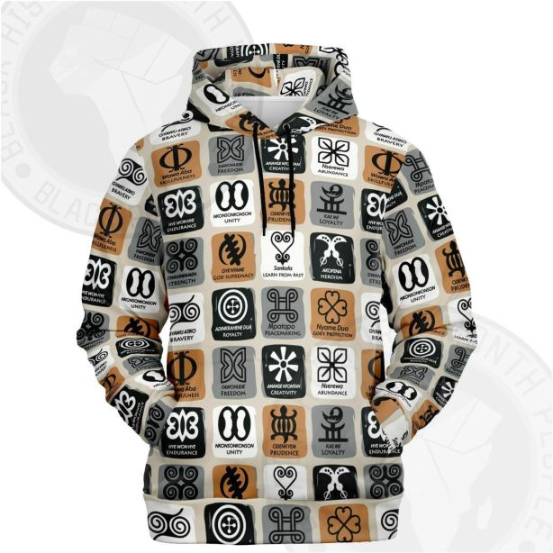 Adinkra Symbols Fashion Hoodie