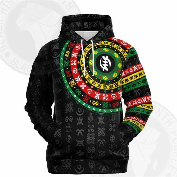 Adinkra Symbols Tribal Fashion Hoodie