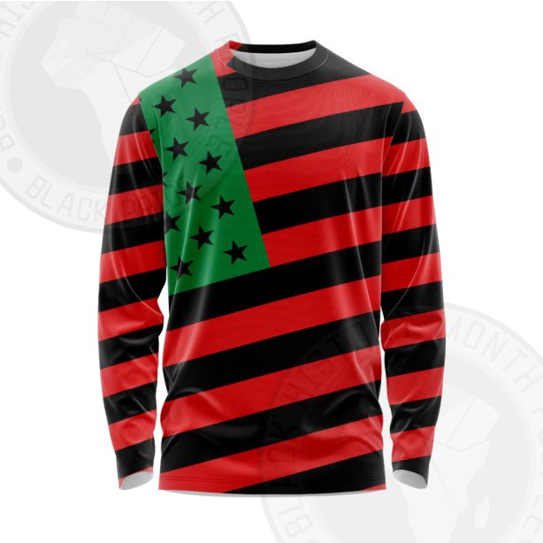 African America Flag Long Sleeve Shirt