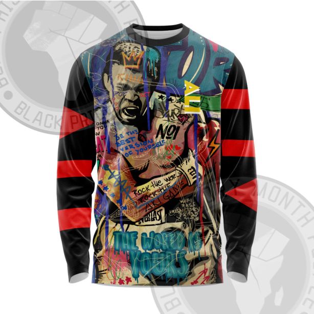 African Americans The Arts Ali Illustration Long Sleeve Shirt