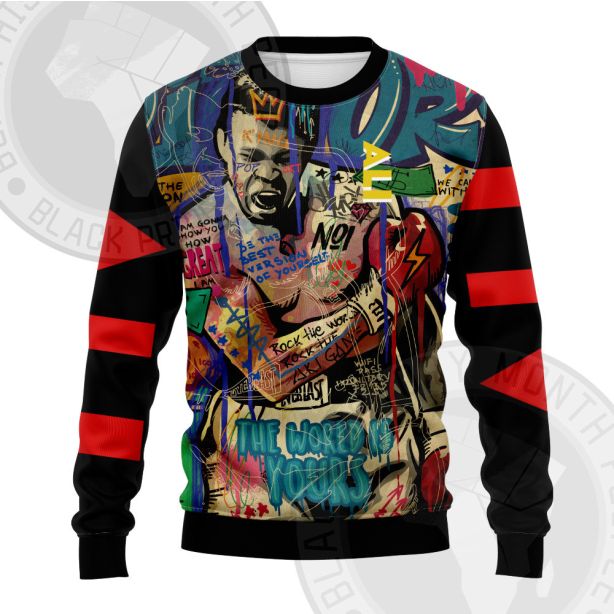 African Americans The Arts Ali Illustration Sweatshirt