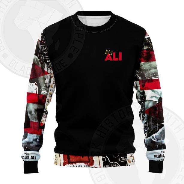 African Americans The Arts Ali The King Collage Sweatshirt