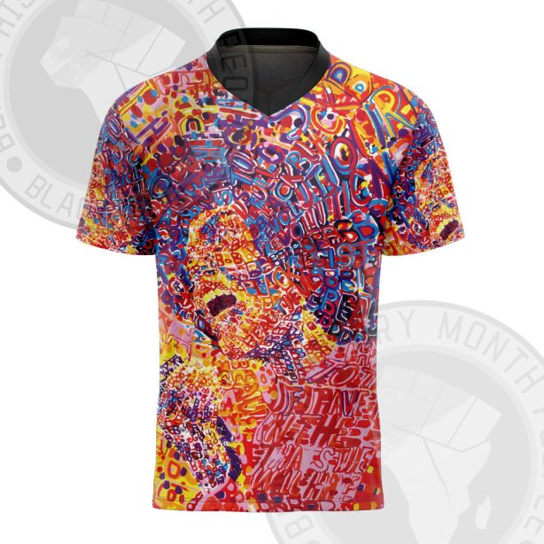 African Americans The Arts Angela Davis art illustration Football Jersey