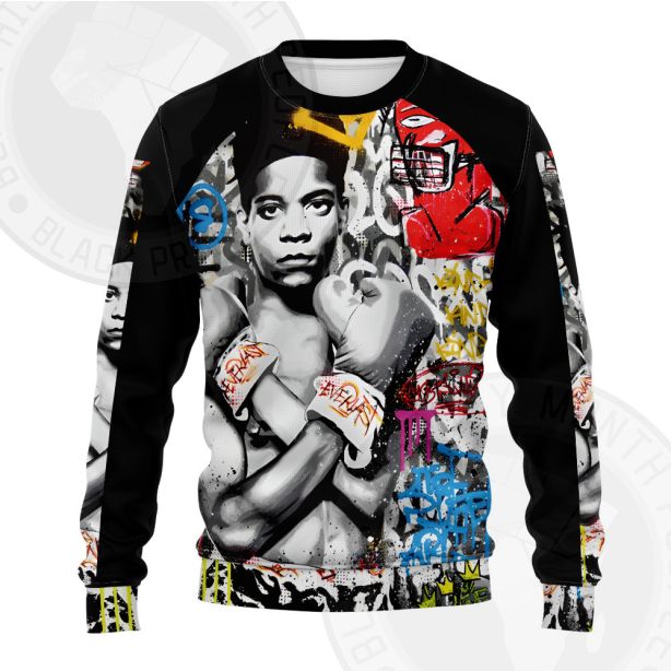 African Americans The Arts Basquiat Graffiti Boxing Sweatshirt