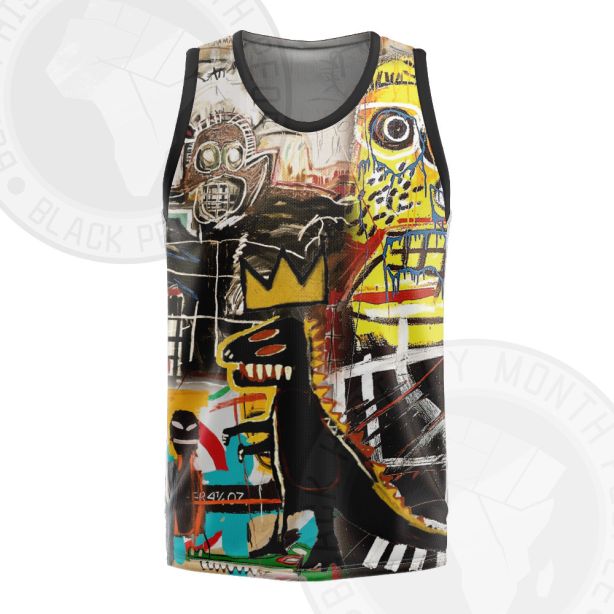 African Americans The Arts Basquiat Graffiti life Basketball Jersey