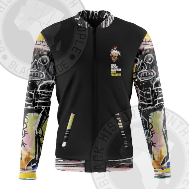 African Americans The Arts Basquiat King Pleasure Bomber Jacket