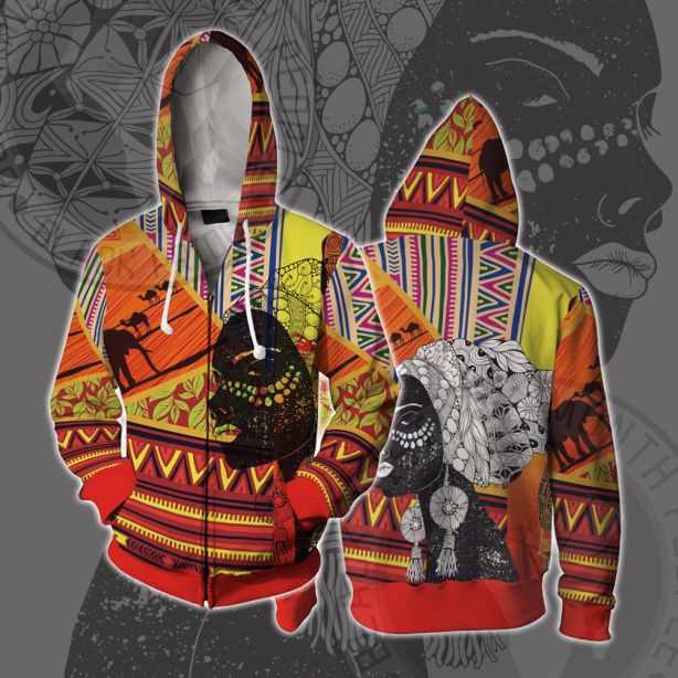 African Americans The Arts Black art Negroism Cosplay Zip Up Hoodie