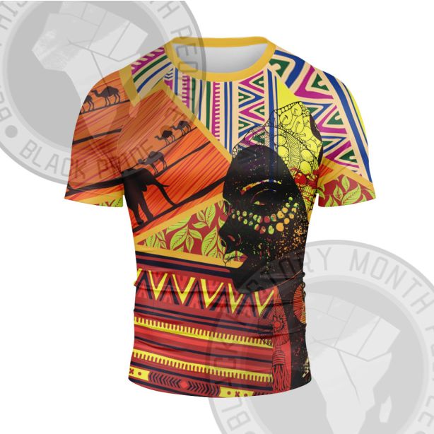 African Americans The Arts Black art Negroism Short Sleeve Compression Shirt