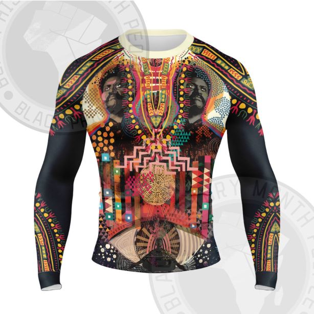 African Americans The Arts Black Digital Art Long Sleeve Compression Shirt