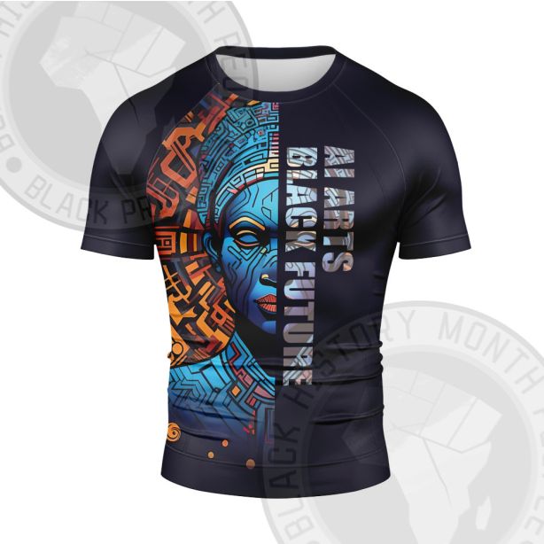 African Americans The Arts Black Future Ai Arts Short Sleeve Compression Shirt