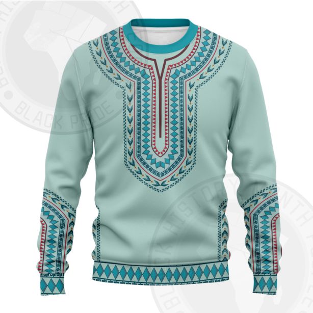 African Totem Dashiki Rhombus Flower Sweatshirt