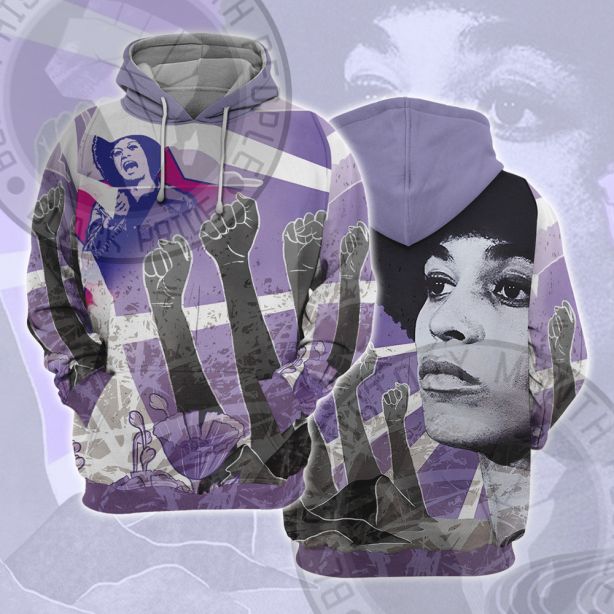 Angela Davis Defend Freedom Cosplay Hoodie