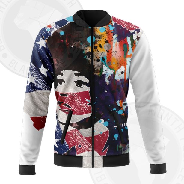 Angela Davis Free Bomber Jacket