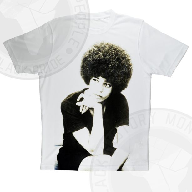 Angela Davis Large Print T-shirt