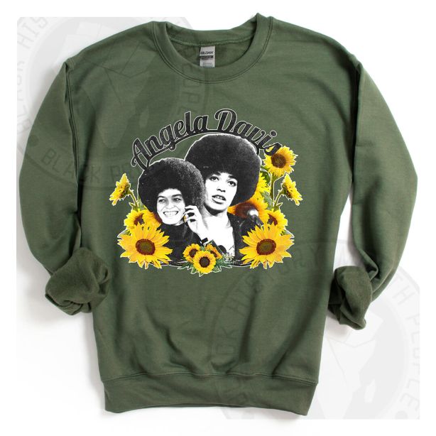 Angela Davis Sunflower Sweatshirt