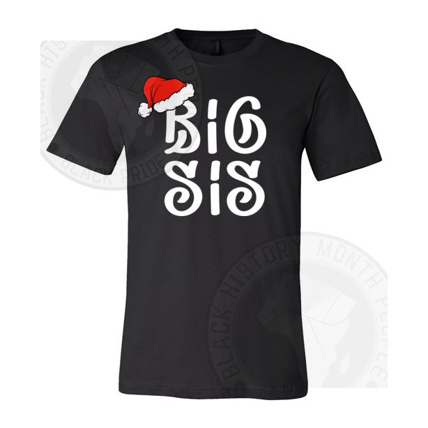 Big Sis Santa Hat T-shirt