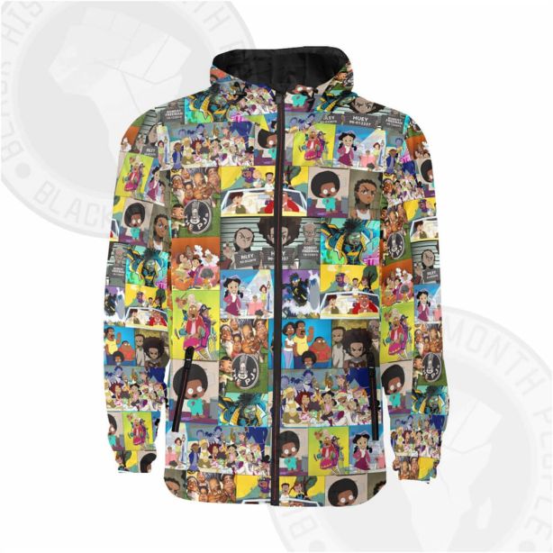 Black Cartoon Windbreaker