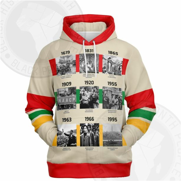 Black History Timeline Hoodie