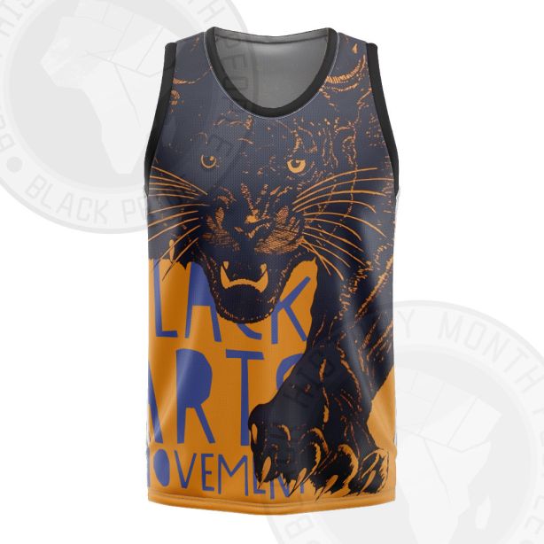 Black Panther Black Power Art Illustration Basketball Jersey