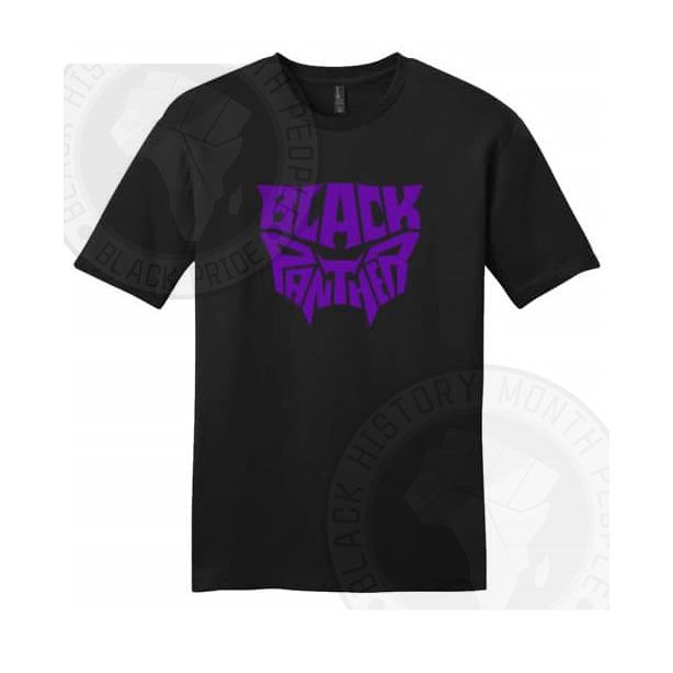 Black Panther Purple Mask T-shirt