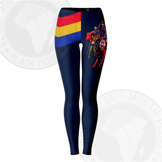 Black Superhero Leggings