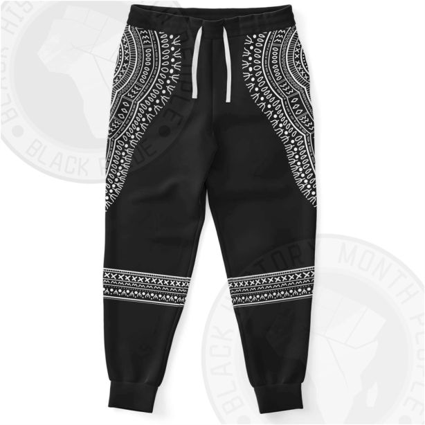 Daishiki Pattern Black Joggers