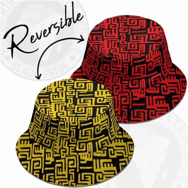 Exotic African Print Reversible Bucket Hat