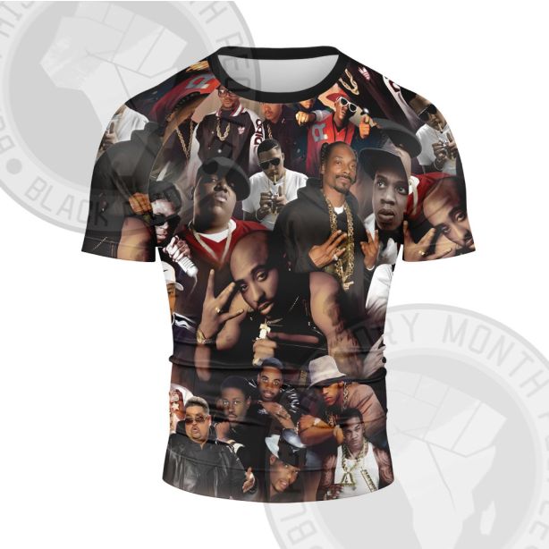 HIP HOP LEGENDS Short Sleeve Compression Shirt