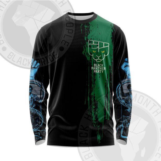 Huey Newton Fight For Liberty Long Sleeve Shirt