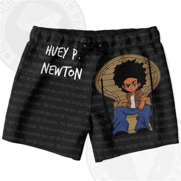 Huey P Newton Cartoon Shorts