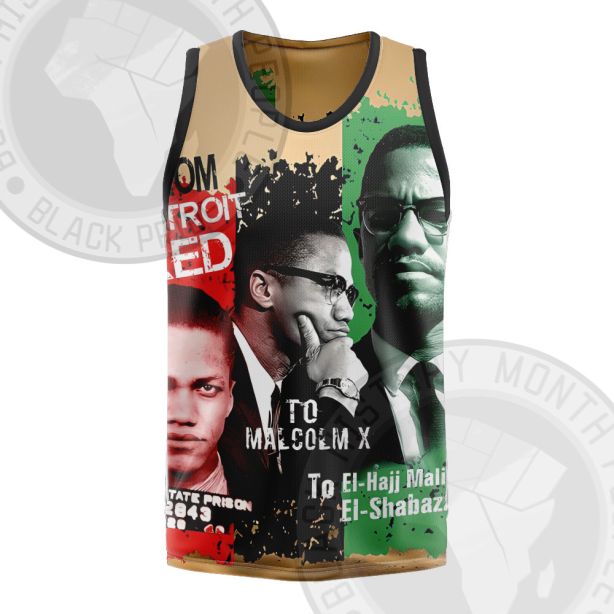 MALCOLM X AKA DETROIT RED Basketball Jersey