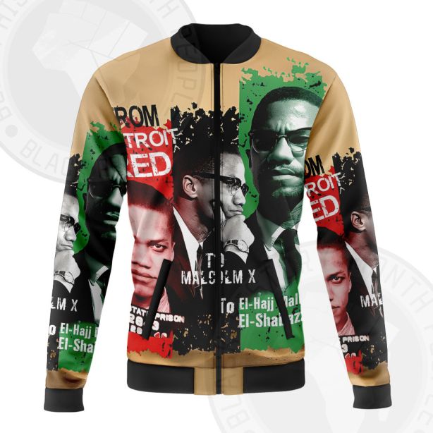 MALCOLM X AKA DETROIT RED Bomber Jacket