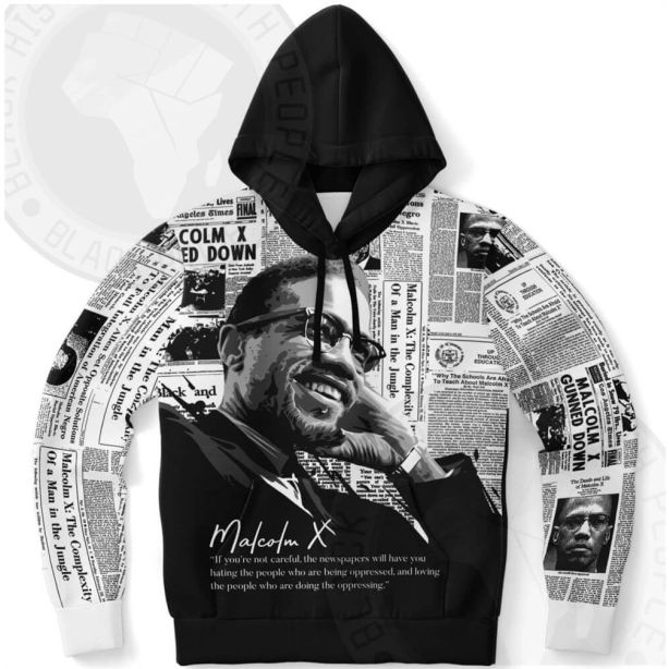 Malcolm X Newspaper Hoodie