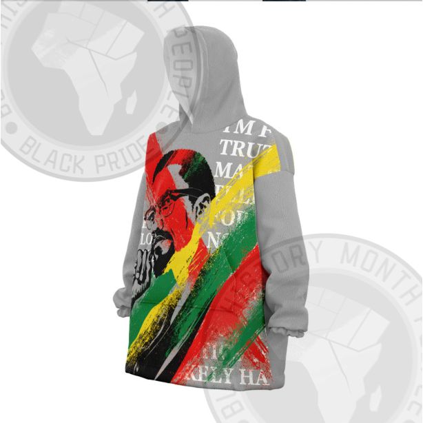 Malcolm X Rastafari Movement Snug Oversized Blanket Hoodie