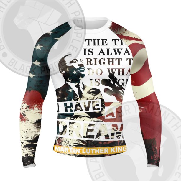 Martin Luther King Speech Long Sleeve Compression Shirt