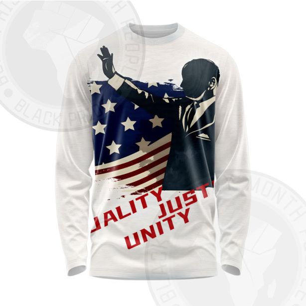 Martin Luther King USA Civil Rights Freedom Long Sleeve Shirt