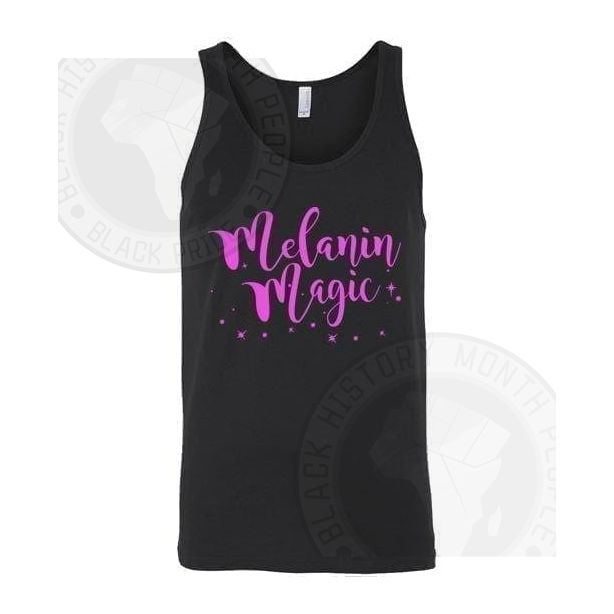 Melanin Magic Pink Text Tank