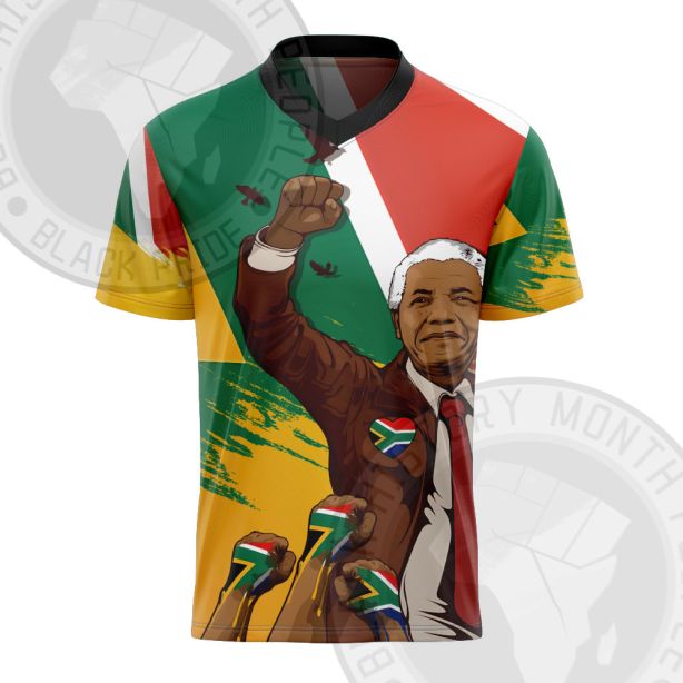 Nelson Mandela Free Life Football Jersey