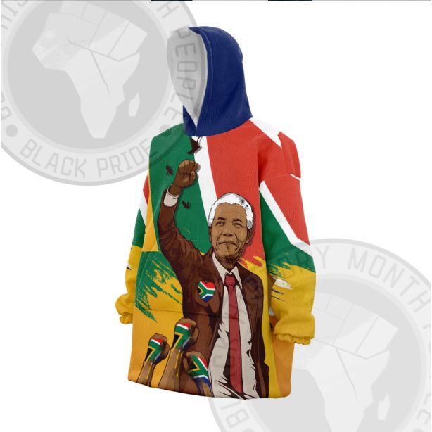 Nelson Mandela Free Life Snug Oversized Blanket Hoodie