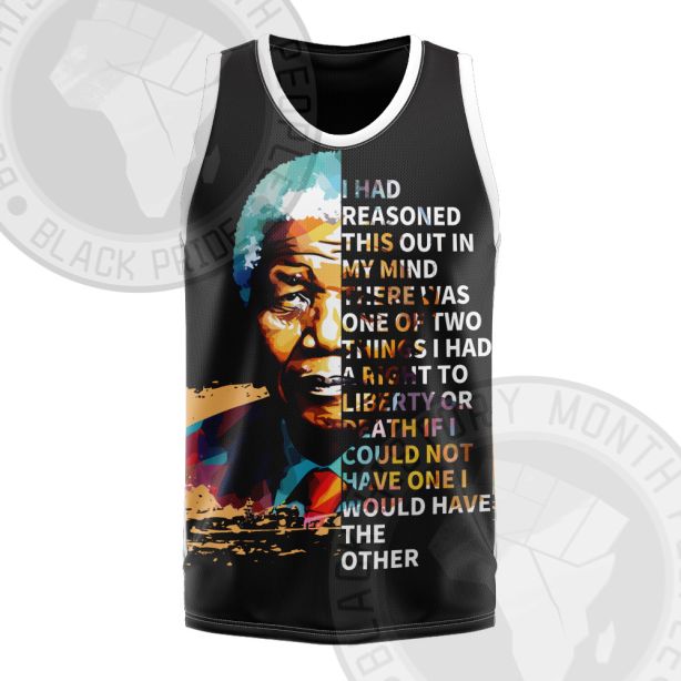 Nelson Mandela Free Or Die Basketball Jersey