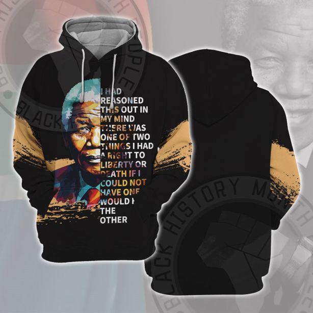 Nelson Mandela Free Or Die Cosplay Hoodie