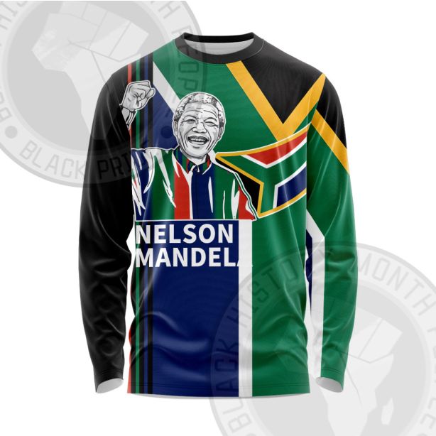 Nelson Mandela Great Leader Long Sleeve Shirt