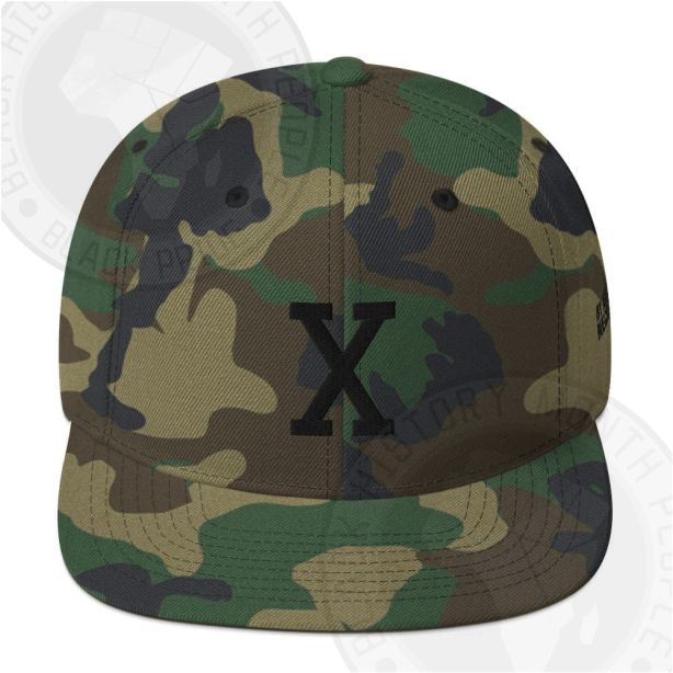 Retro X Snapback Army