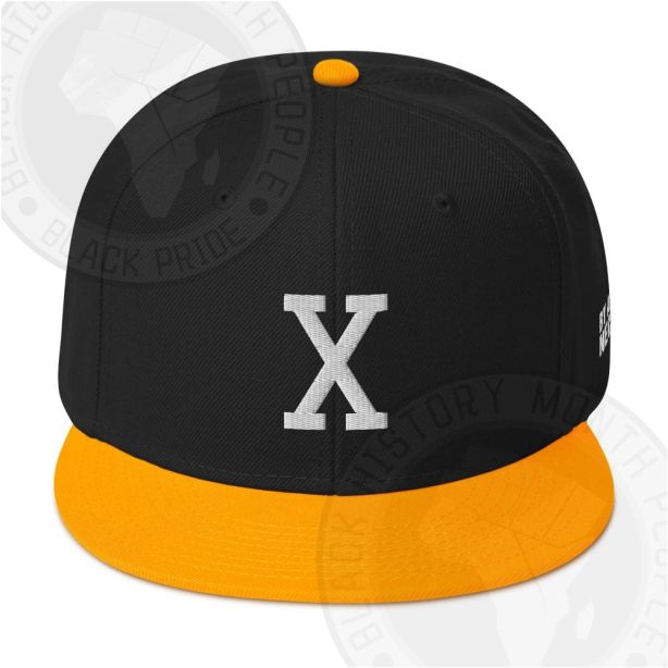 Retro X Snapback Black and Gold