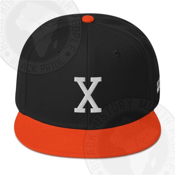 Retro X Snapback Black and Orange