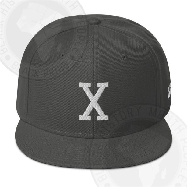 Retro X Snapback Charcoal Grey