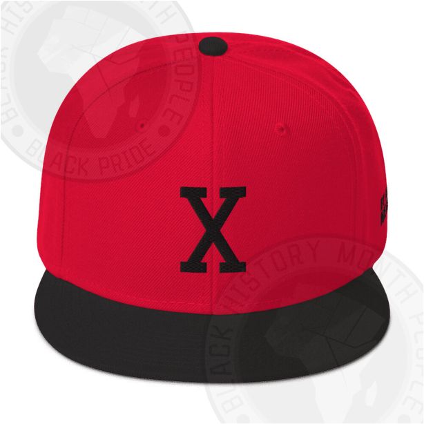 Retro X Snapback Red and Black