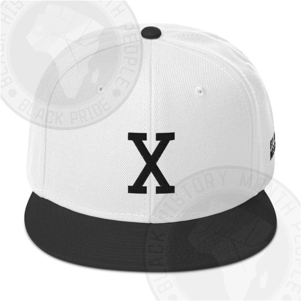 Retro X Snapback White and Black